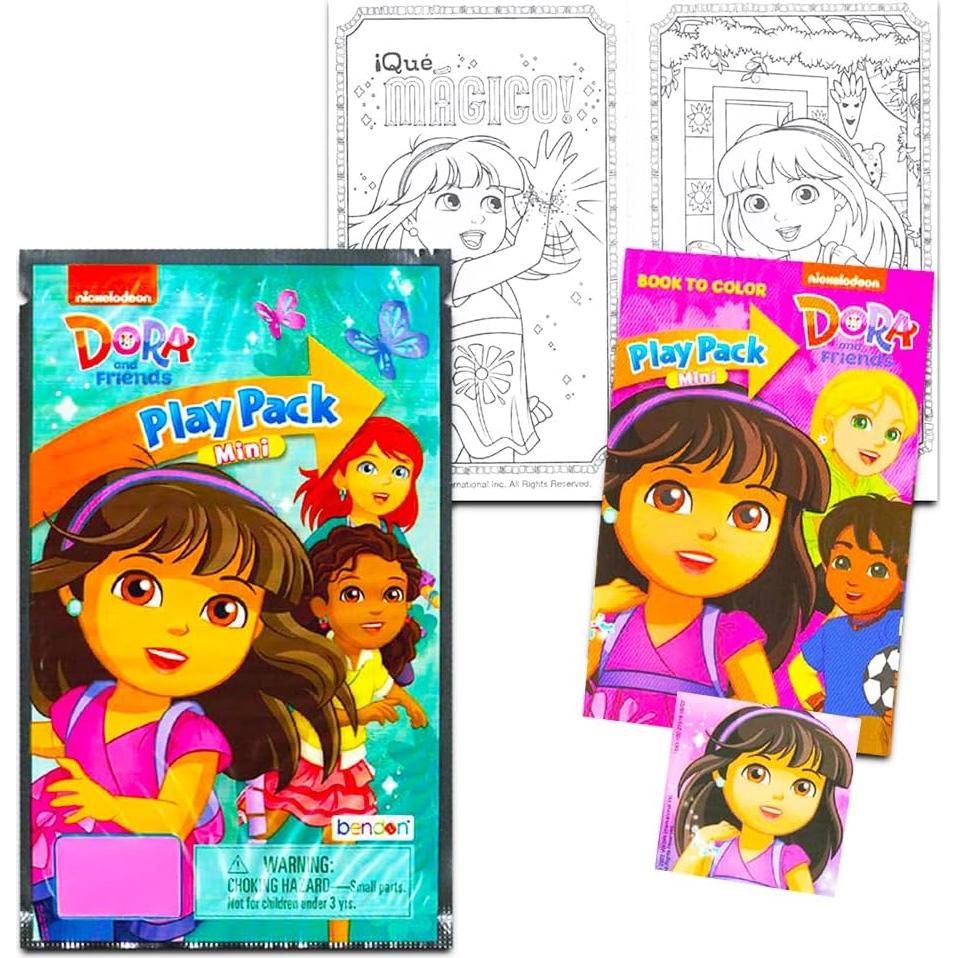 Libros para Colorear Dora la Exploradora con Stickers - 120 Páginas