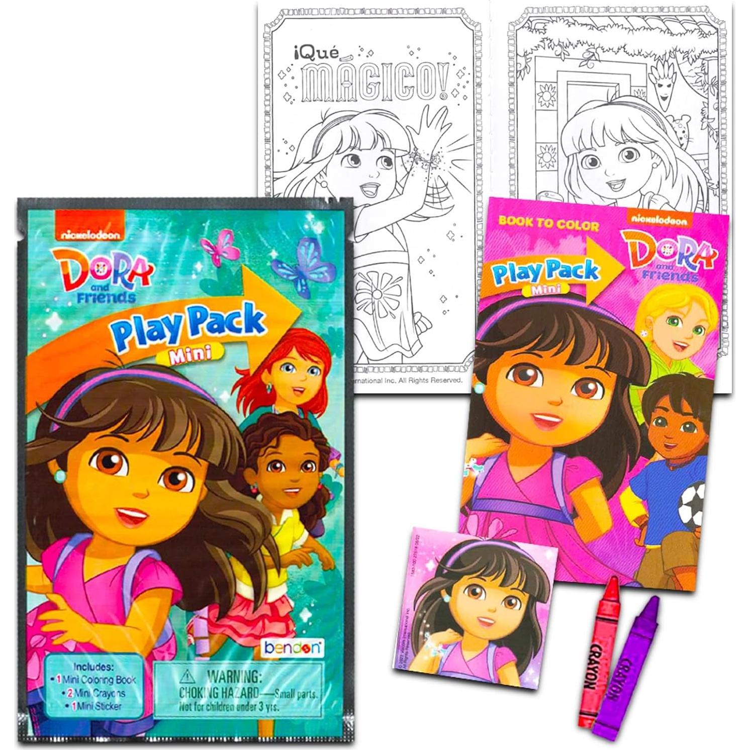 Libros para Colorear Dora la Exploradora con Stickers - 120 Páginas