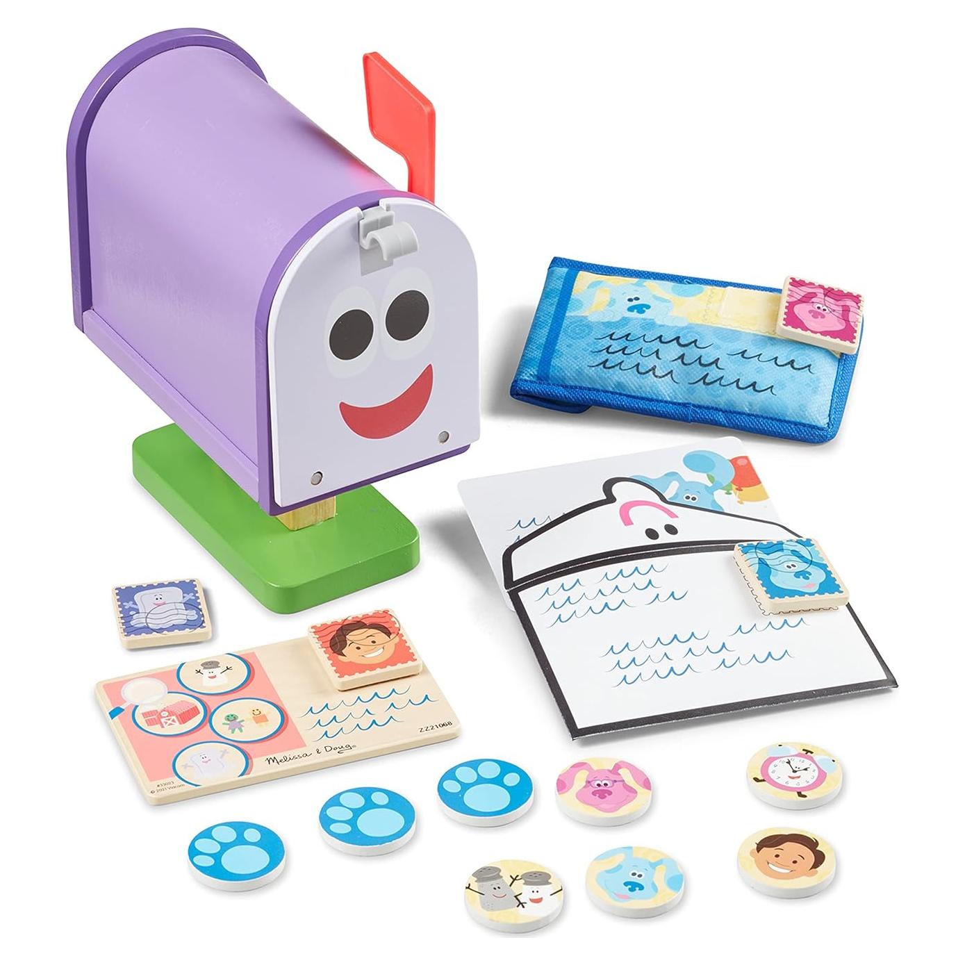 Juego de Buzón de Madera Melissa & Doug Blue's Clues 27 Piezas