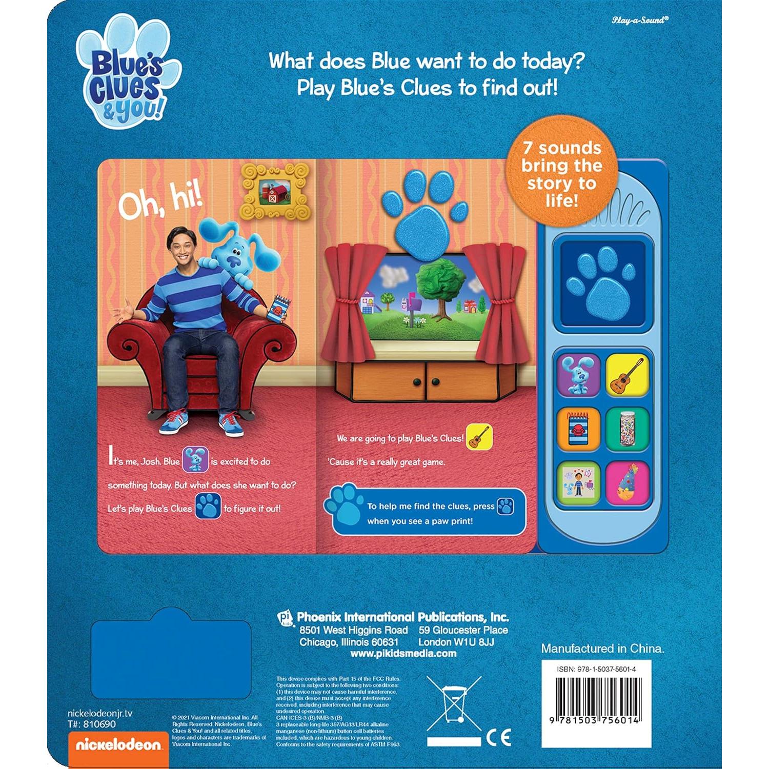 Nickelodeon Blue's Clues & You! - Play Day with Blue! Sound Book - PI Kids (Play-A-Sound)