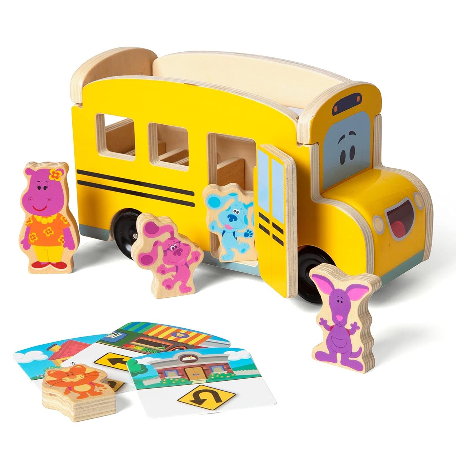 Autobús Escolar de Madera Melissa & Doug Blue's Clues 9 Piezas
