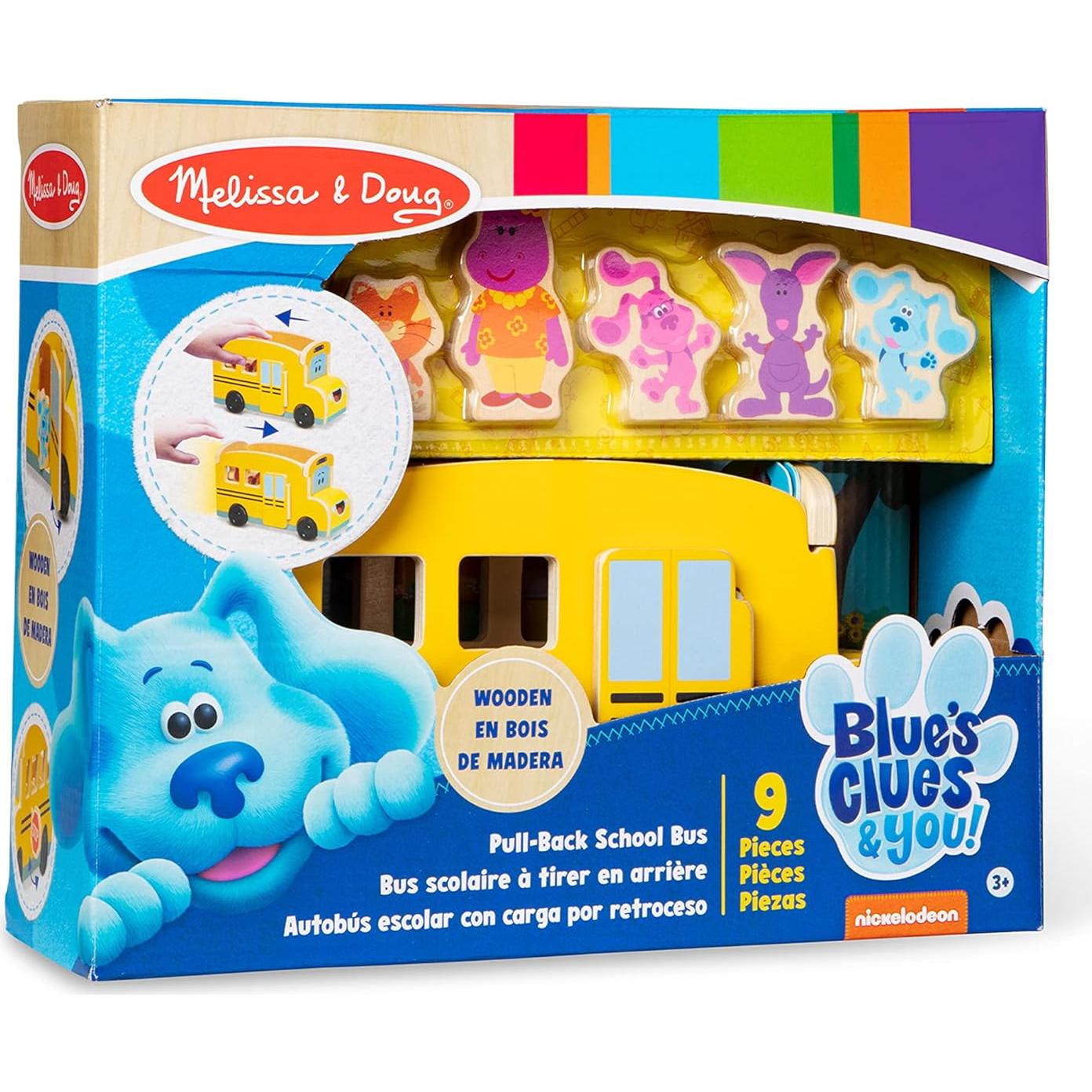 Autobús Escolar de Madera Melissa & Doug Blue's Clues 9 Piezas