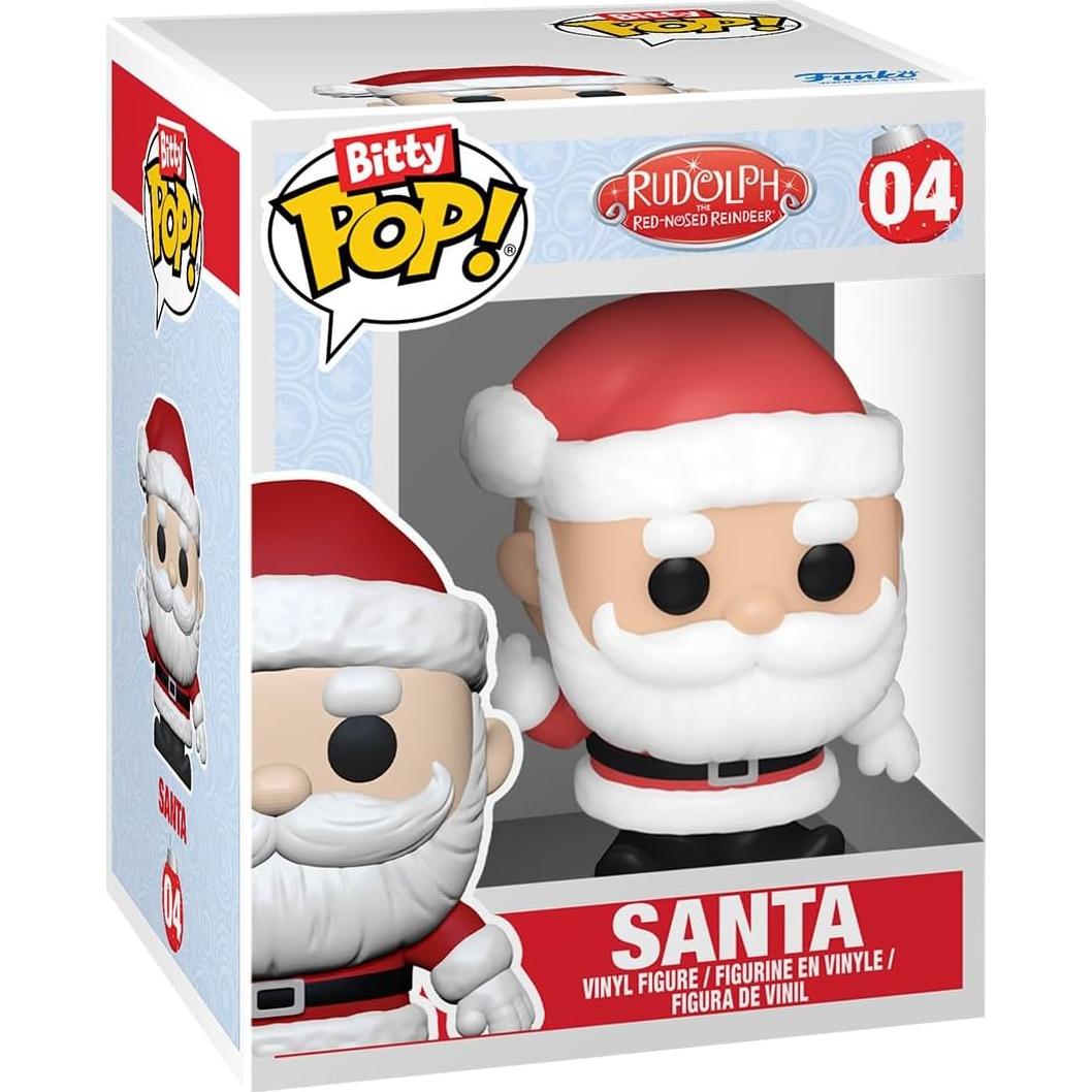 Funko Bitty Pop! Rudolph 4-Pack: Santa, Sra. Claus, Hermey