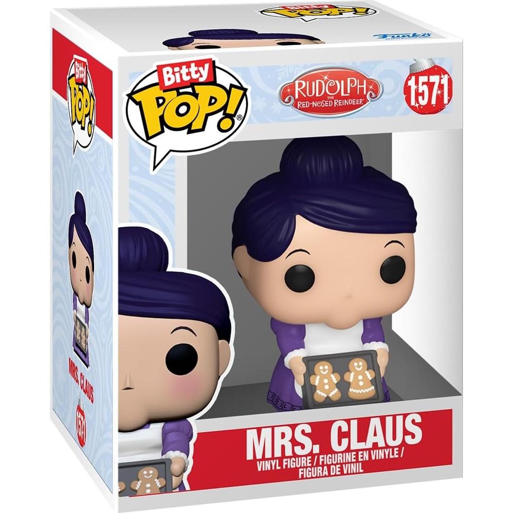 Funko Bitty Pop! Rudolph 4-Pack: Santa, Sra. Claus, Hermey