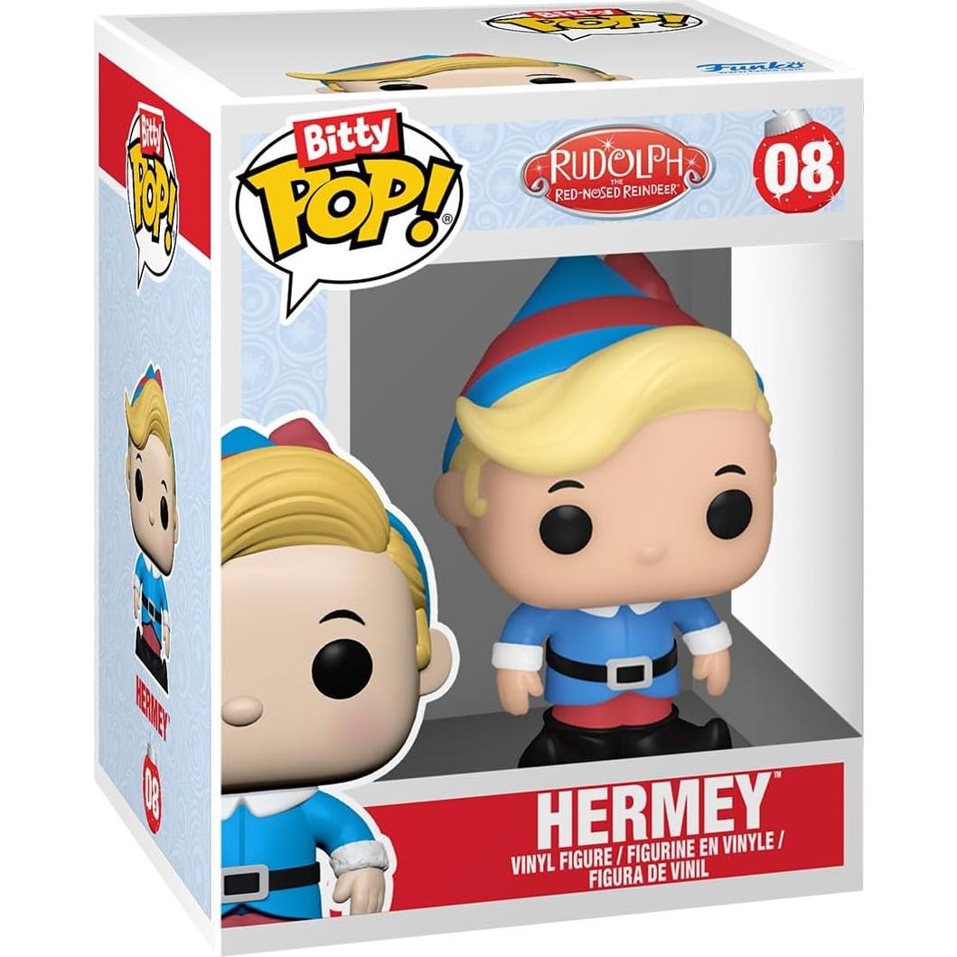 Funko Bitty Pop! Rudolph 4-Pack: Santa, Sra. Claus, Hermey