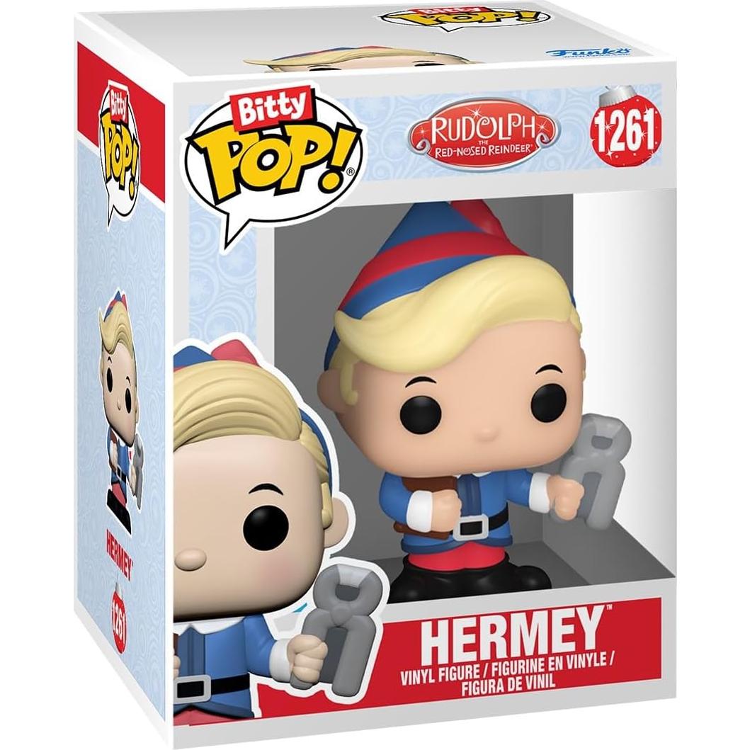 Funko Bitty Pop! Rudolph 4-Pack: Santa, Sra. Claus, Hermey