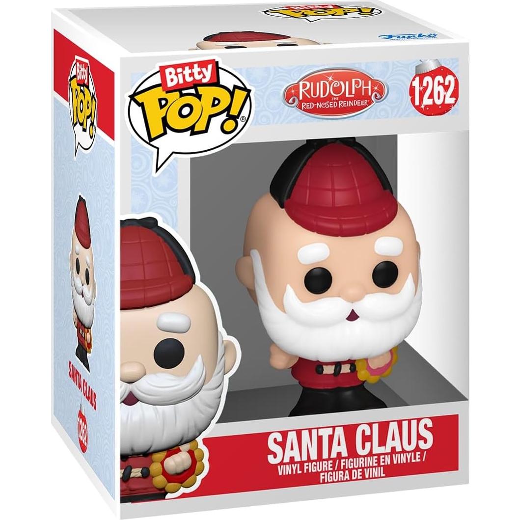 Funko Bitty Pop! Rudolph 4-Pack: Santa, Sra. Claus, Hermey