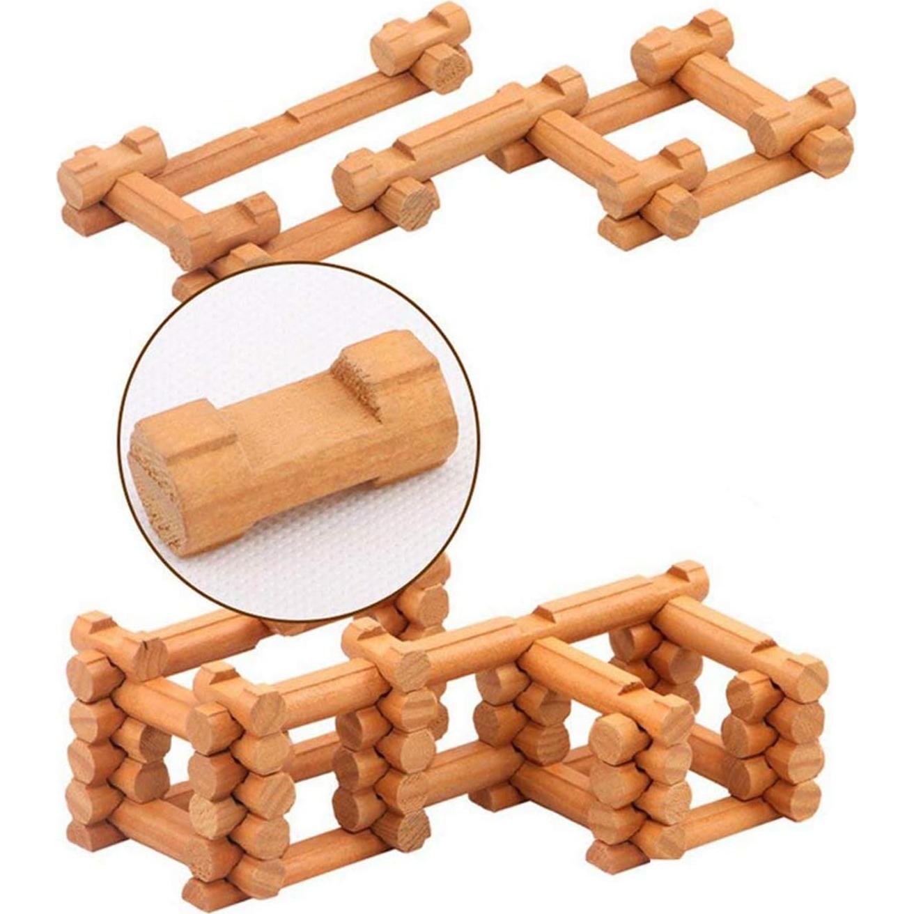 Juguete de Construcción de Madera Joqutoys 90 Piezas para Niños