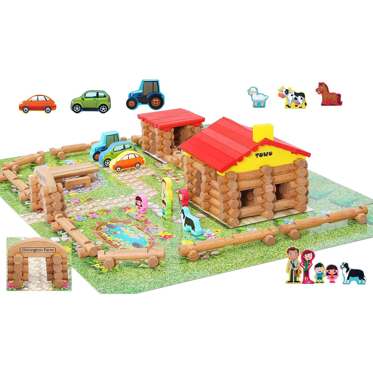 Juego de Granja de Madera Toys of Wood Oxford - 207 Piezas