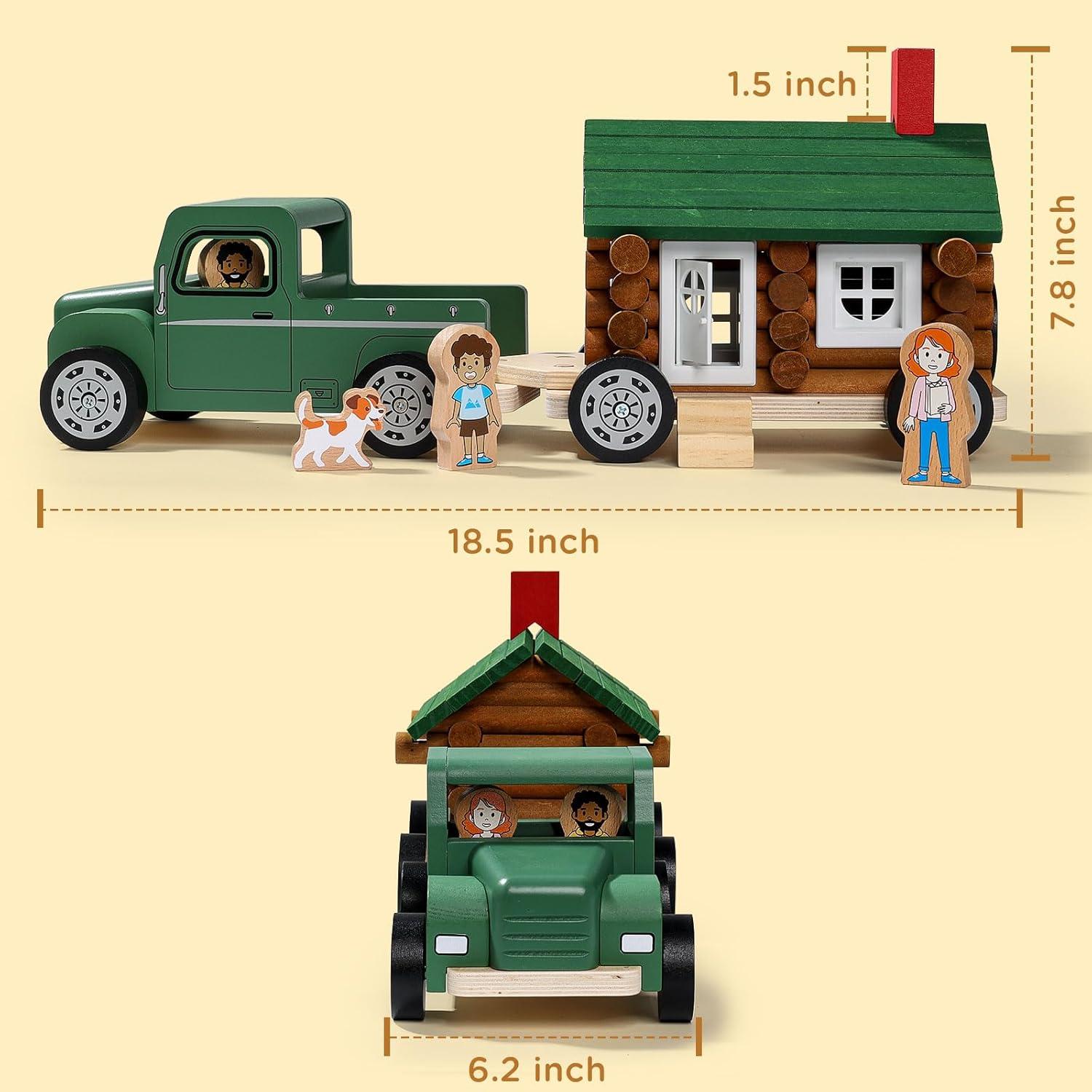 Juego de Construcción de Camión de Madera SainSmart Jr. 32x20cm