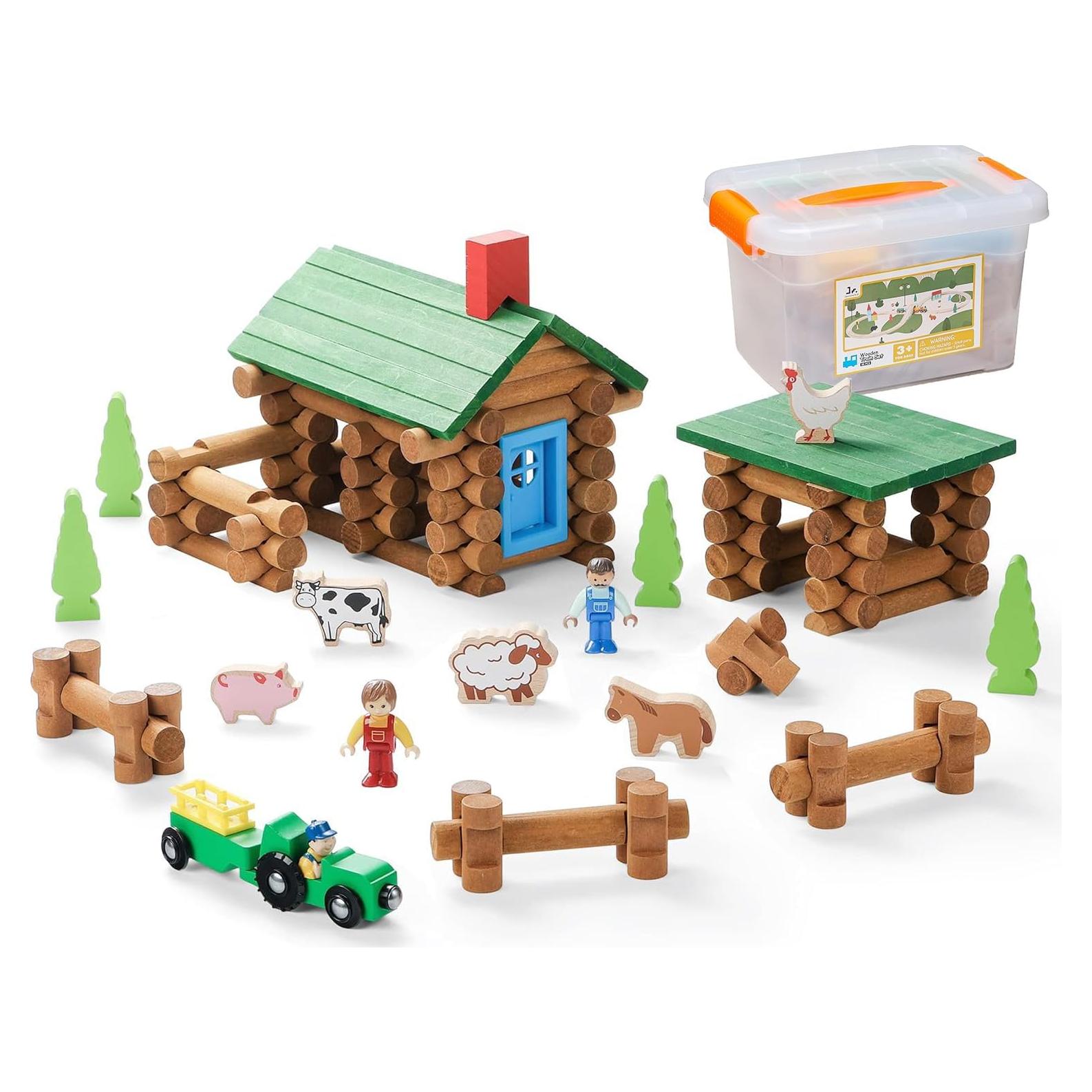 Conjunto de Troncos de Madera SainSmart Jr. 122 Piezas