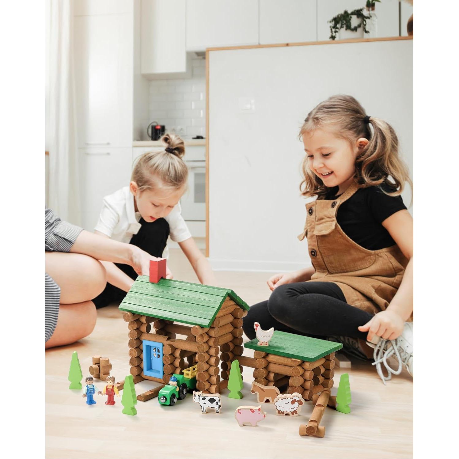 Conjunto de Troncos de Madera SainSmart Jr. 122 Piezas