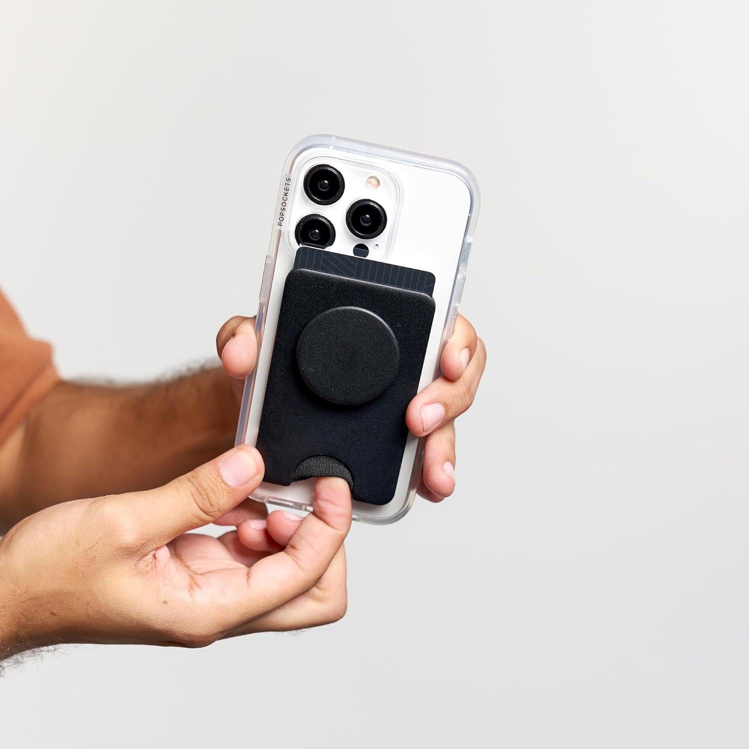 Billetera PopSockets Magnética para Teléfono - Negro