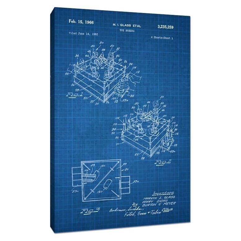 Lienzo Rockem Sockem Robots - 76.2x50.8 cm - Arte Decorativo