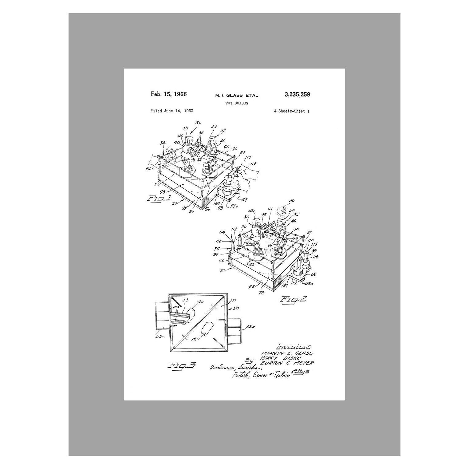 Póster Mate Arte de Pared Rockem Sockem Robots 60x40 cm