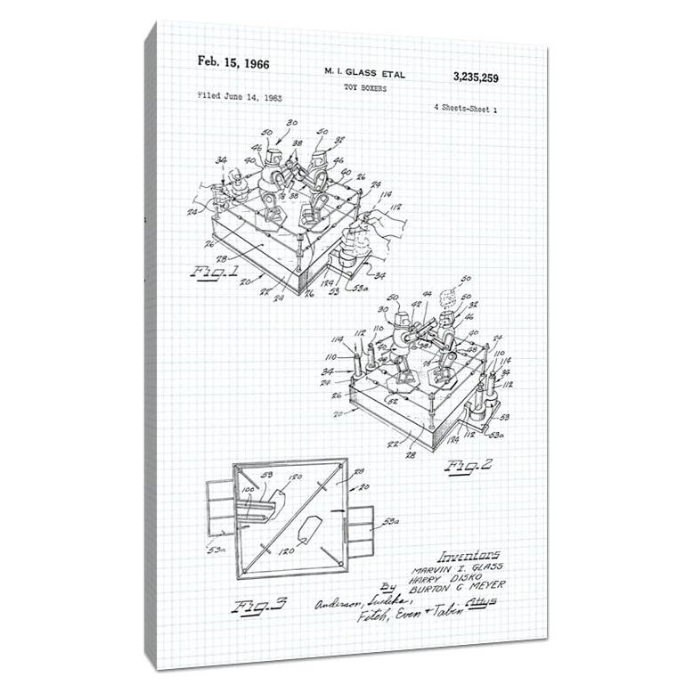 Lienzo Arte de Pared Rockem Sockem Robots 50.8x30.5cm