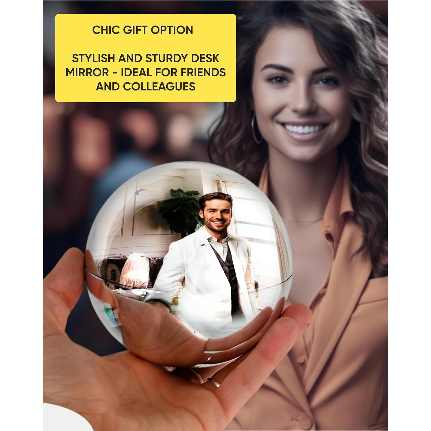 Espejo Convexo Skywin Bola de Adivinación 10cm Plata