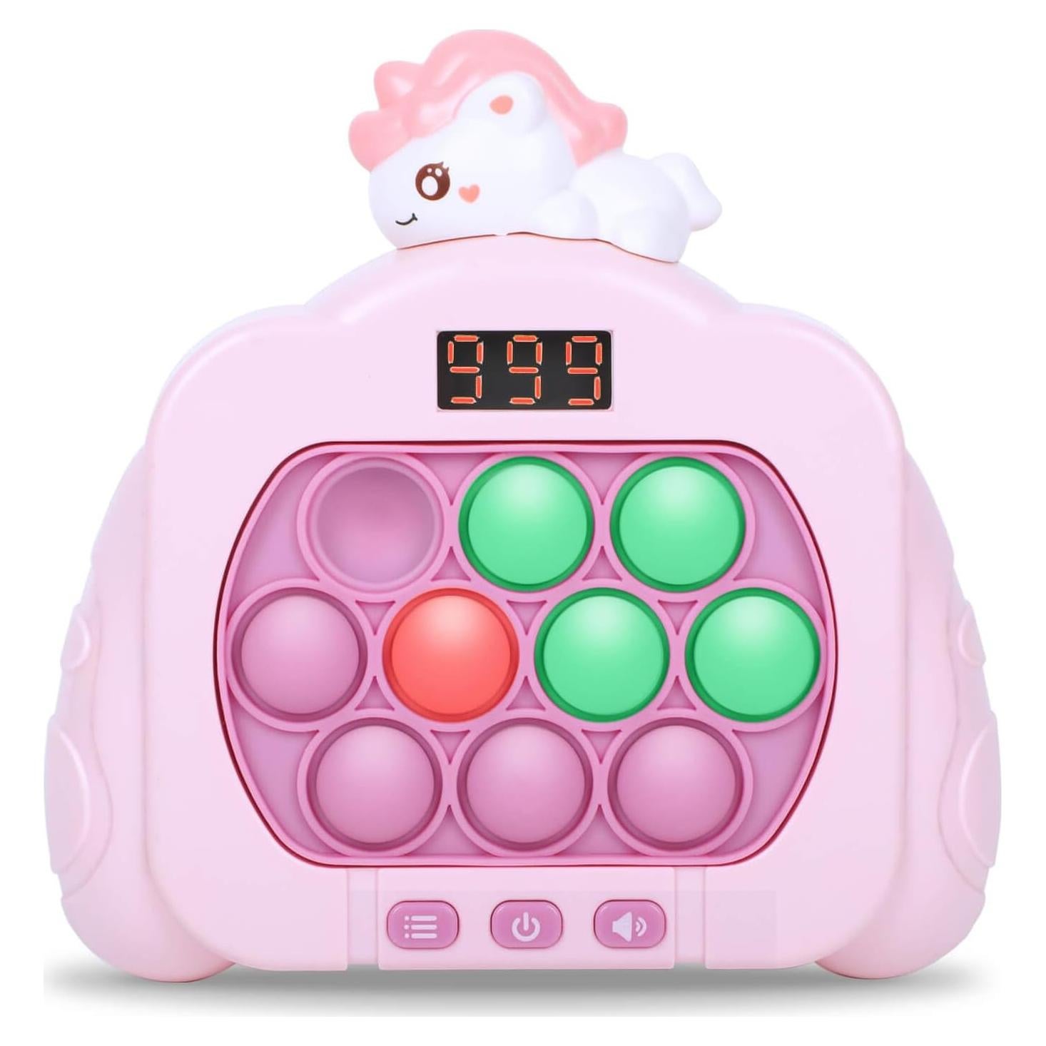 Juego Rápido de Empujar Pop Antiestrés HLXY con LED 12 Modos