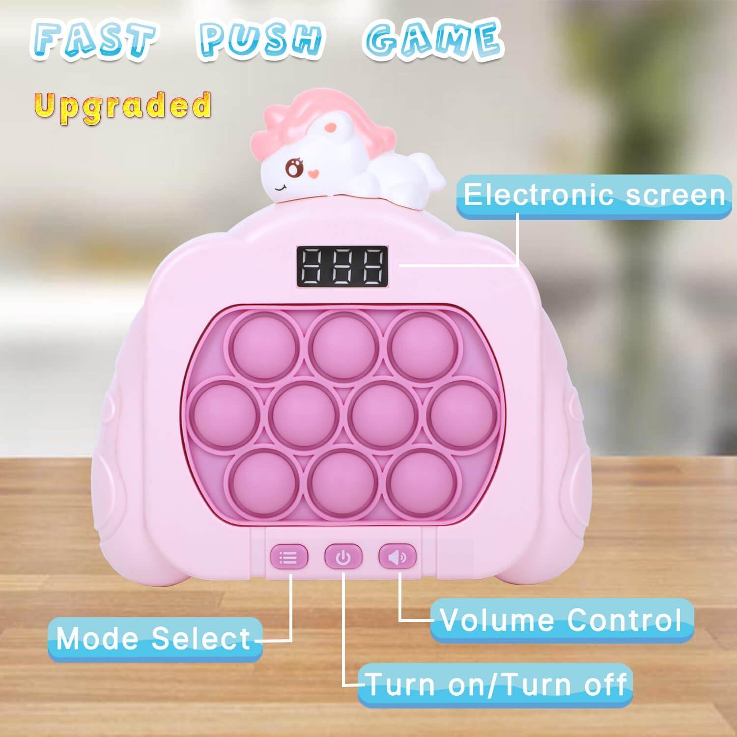Juego Rápido de Empujar Pop Antiestrés HLXY con LED 12 Modos