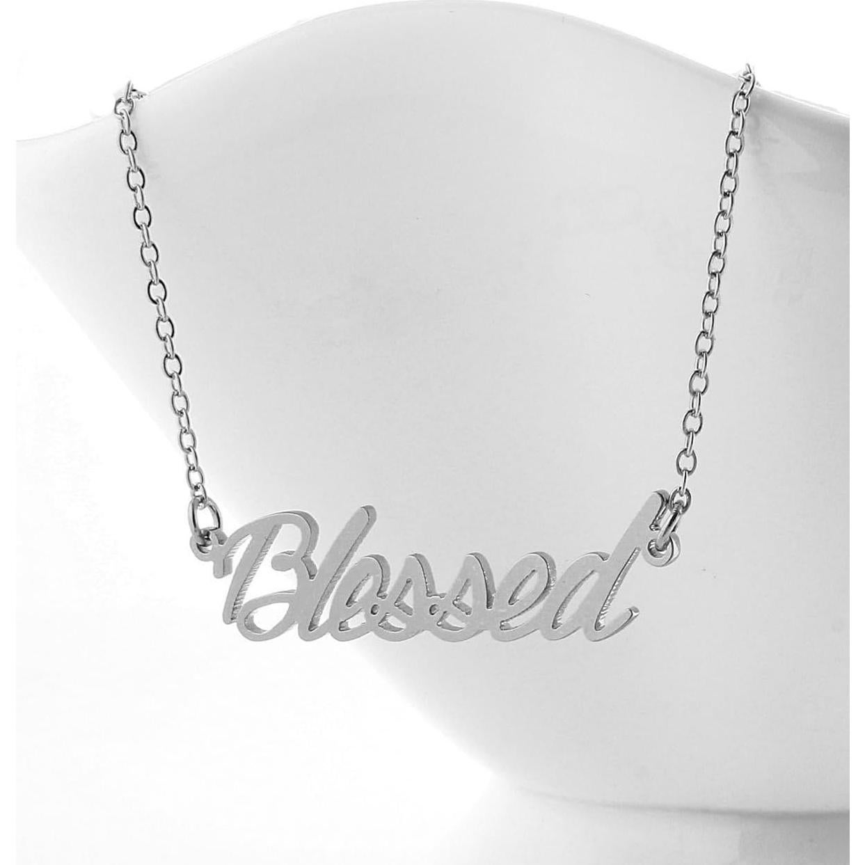 Collar de Nombre Personalizado AOLO Acero Inoxidable 35.56 cm