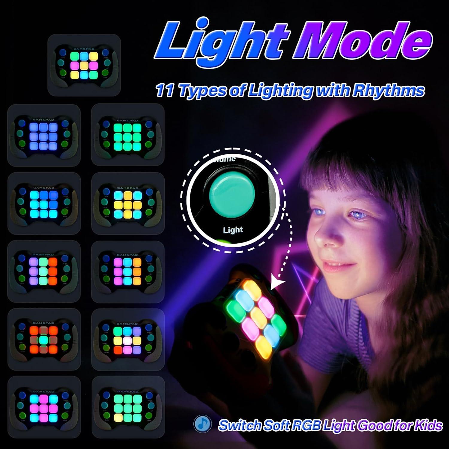 Juguete de Presionar Eléctrico Wdebay Iluminado para Niños 8-13 Años