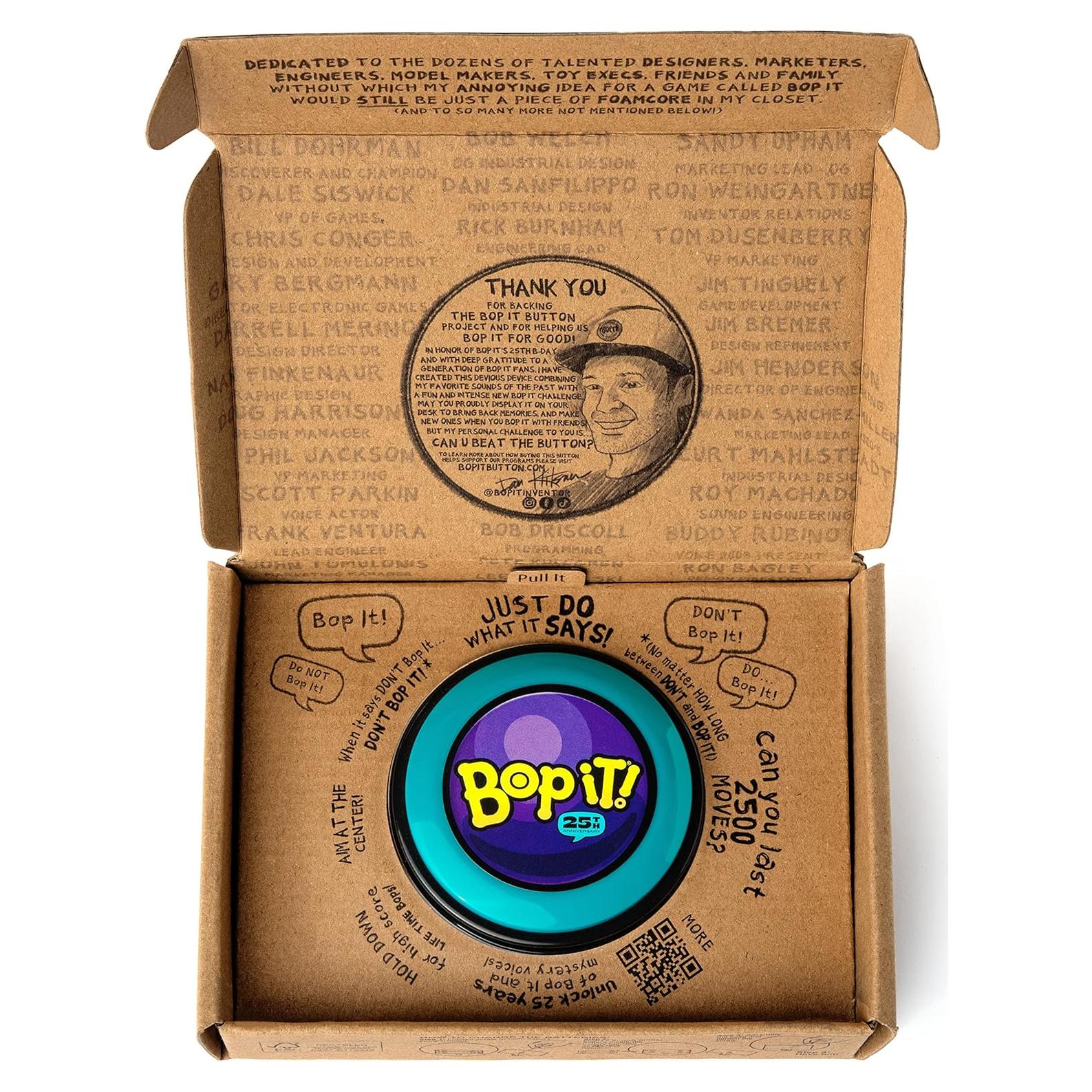 Bop It Edición Especial 25 Aniversario - Juego Familiar Retro