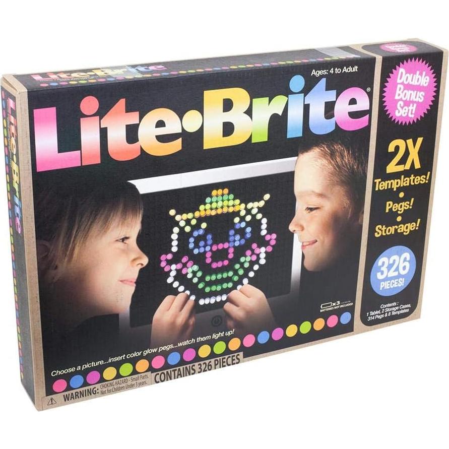 Lite Brite Set Deluxe 365 Piezas - Arte con Luz SHEFIZ