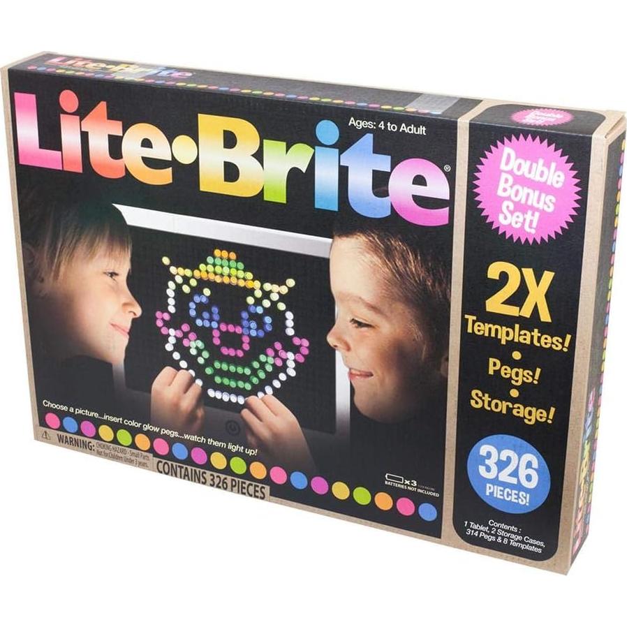 Lite Brite Set Deluxe 365 Piezas - Arte con Luz SHEFIZ