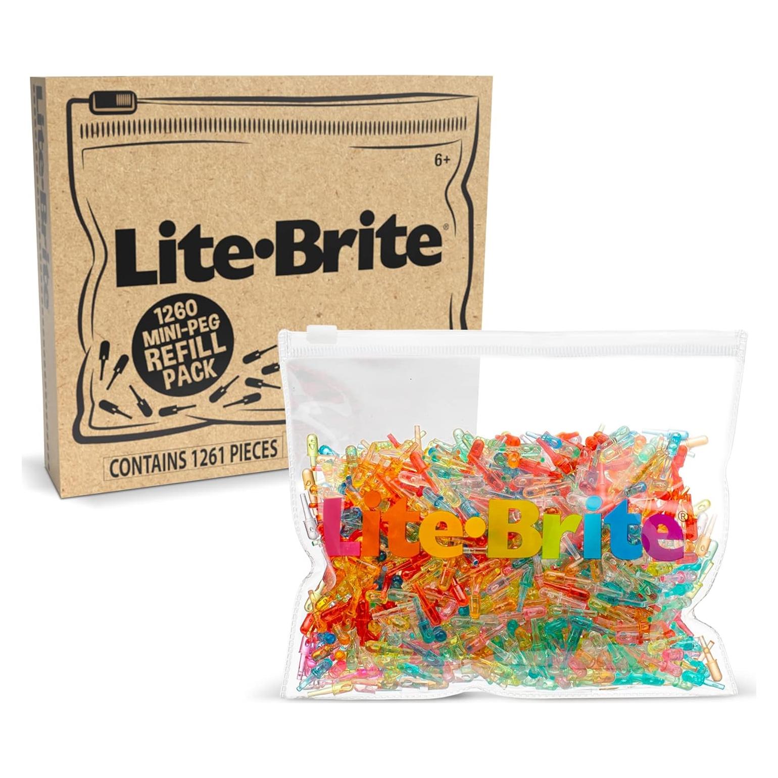 Repuesto Mini Clavos Lite-Brite 1260 Piezas Colores Variados