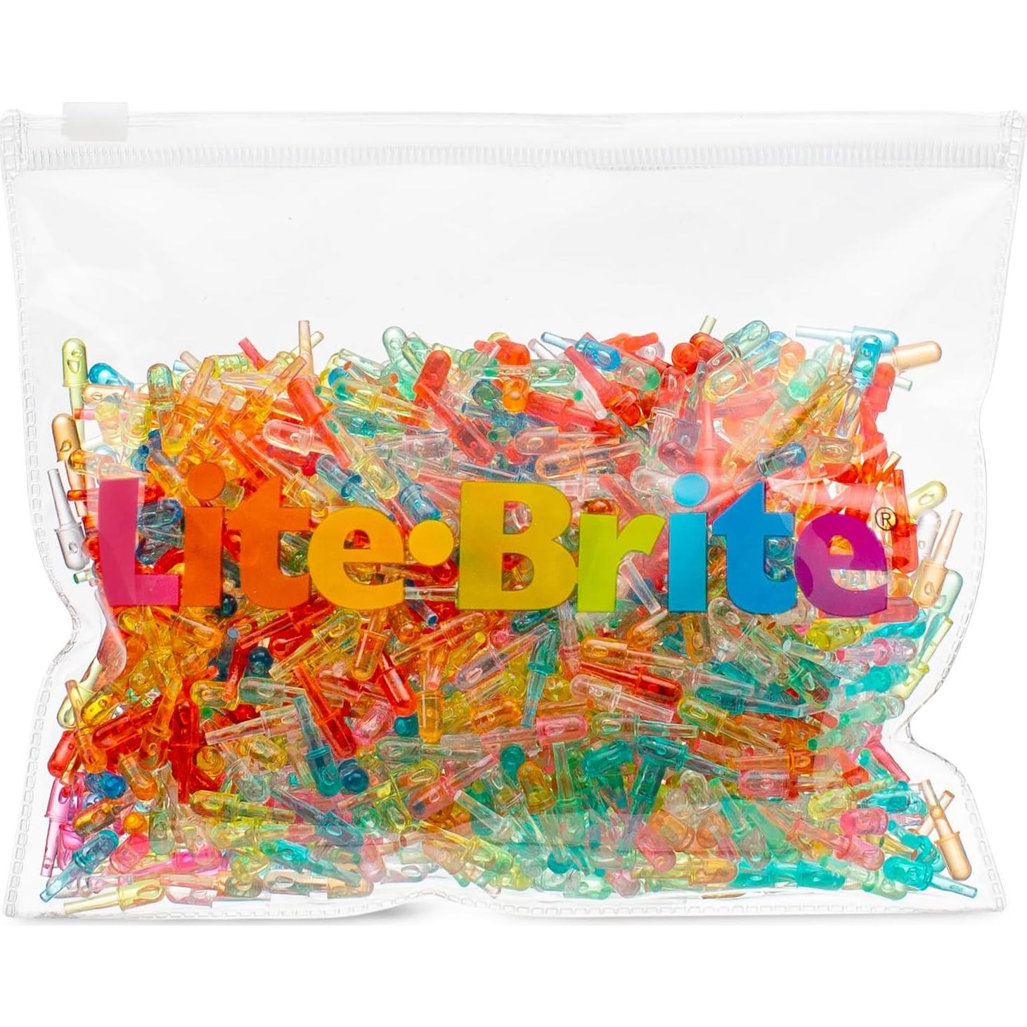 Repuesto Mini Clavos Lite-Brite 1260 Piezas Colores Variados