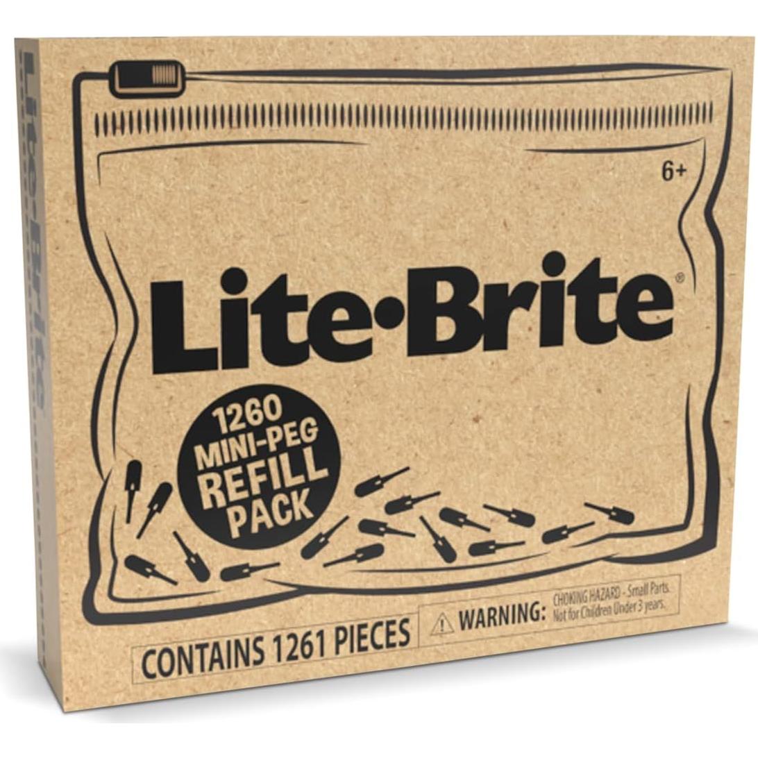 Repuesto Mini Clavos Lite-Brite 1260 Piezas Colores Variados