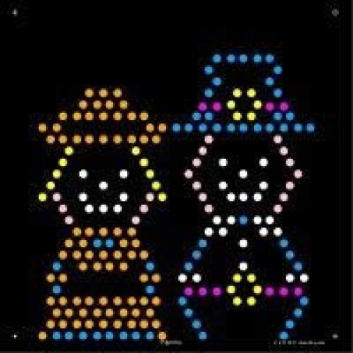 Plantillas de Recarga IllumiPeg para Lite Brite Cube - 10 Hojas