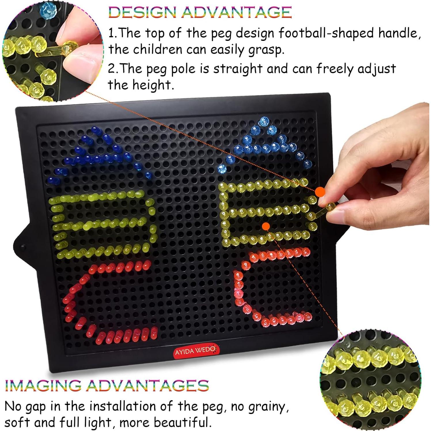 320 Piezas Clavos Brillantes Repuestos para Lite Brite