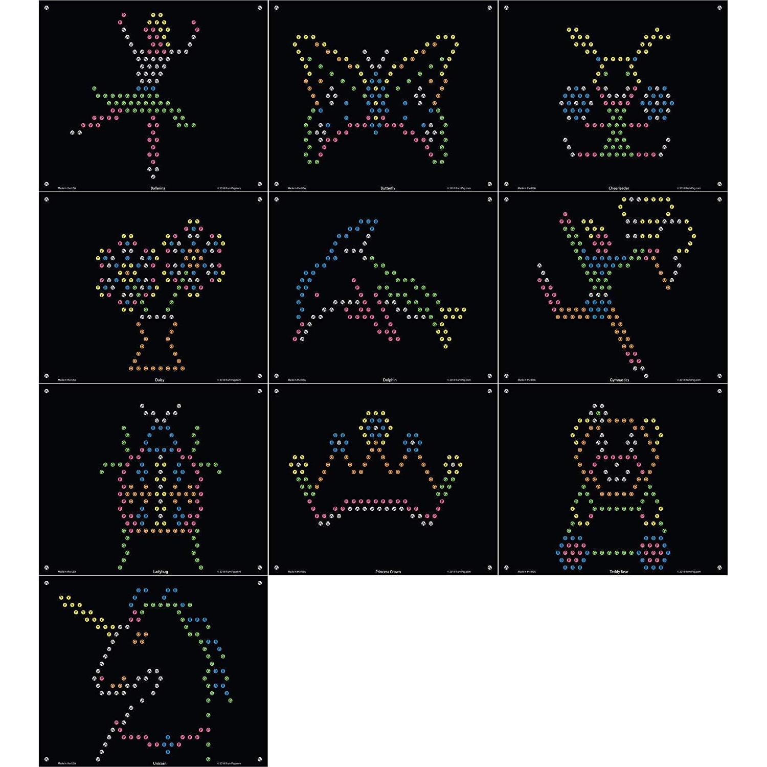 Plantillas de recarga IllumiPeg Little Miss Princess - 10 hojas