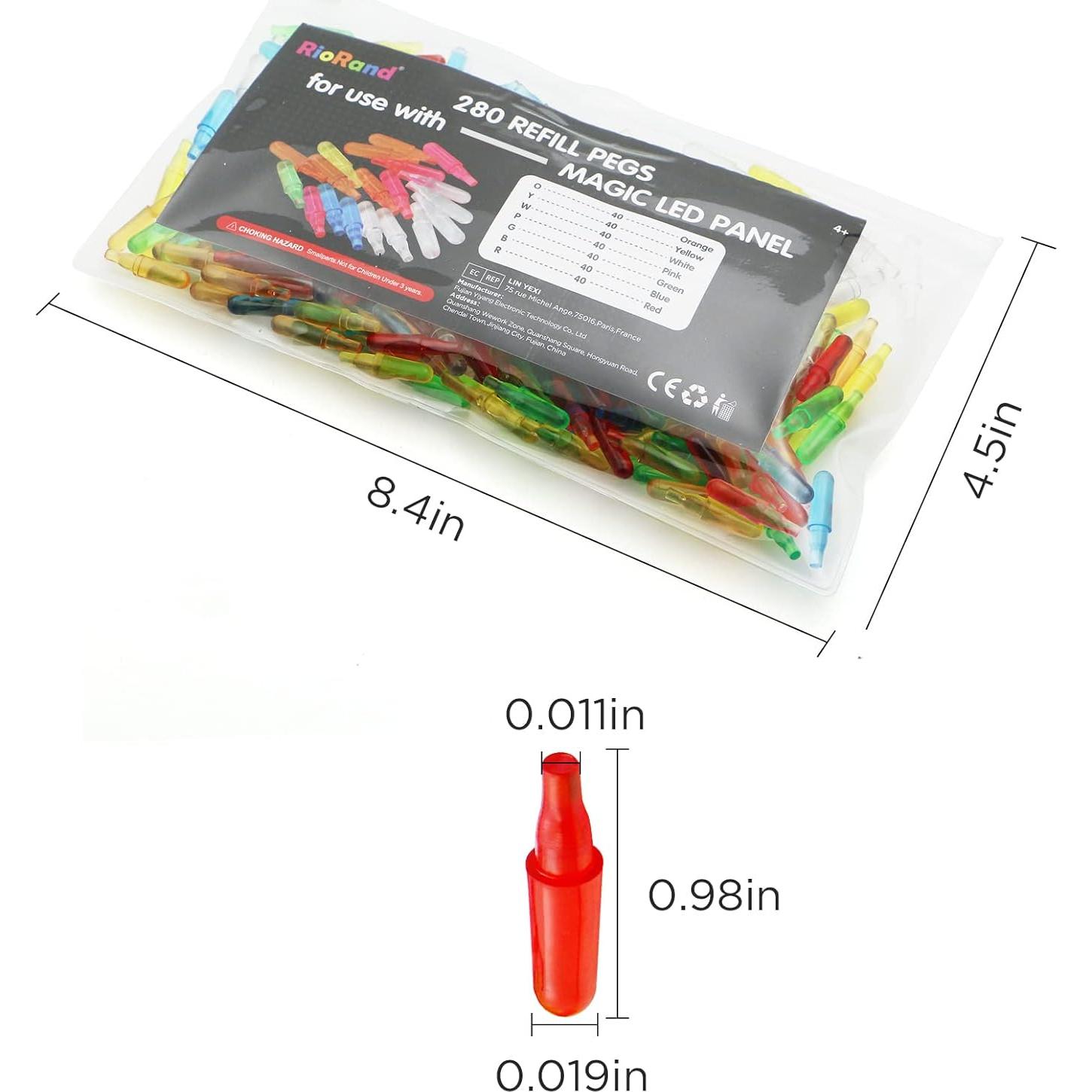 Pines de Recarga RioRand 280 PCS para Panel LED Mágico