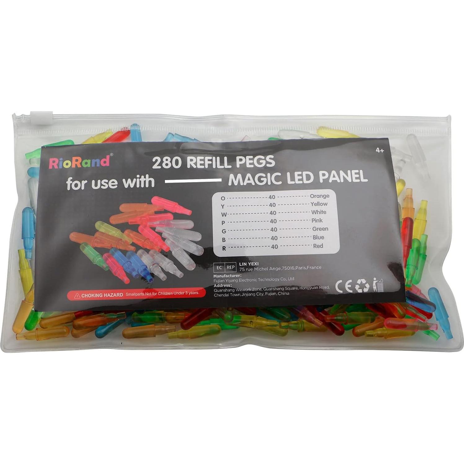 Pines de Recarga RioRand 280 PCS para Panel LED Mágico