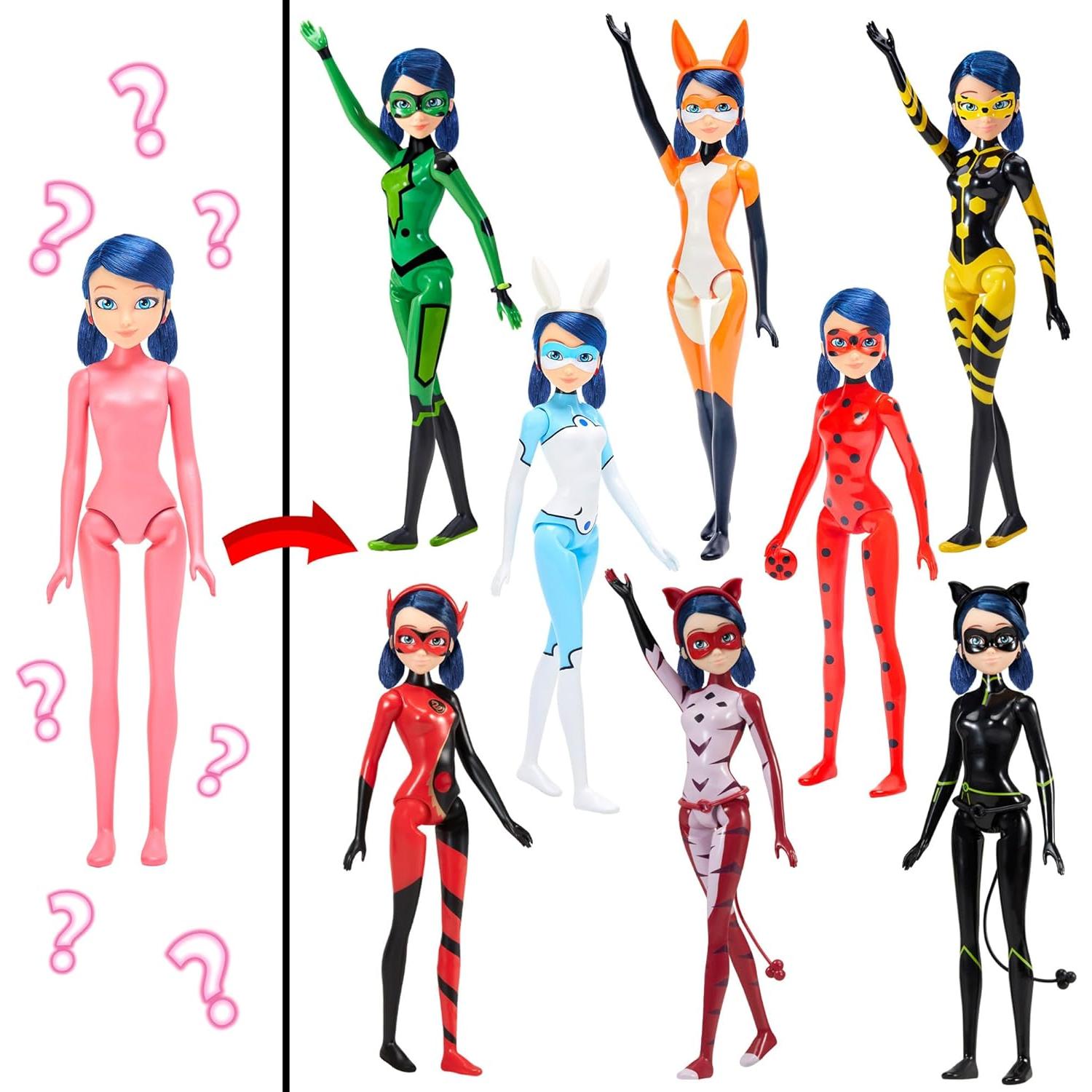 Muñeca Marinette Transformación Héroes Mágicos Playmates 26.7 cm