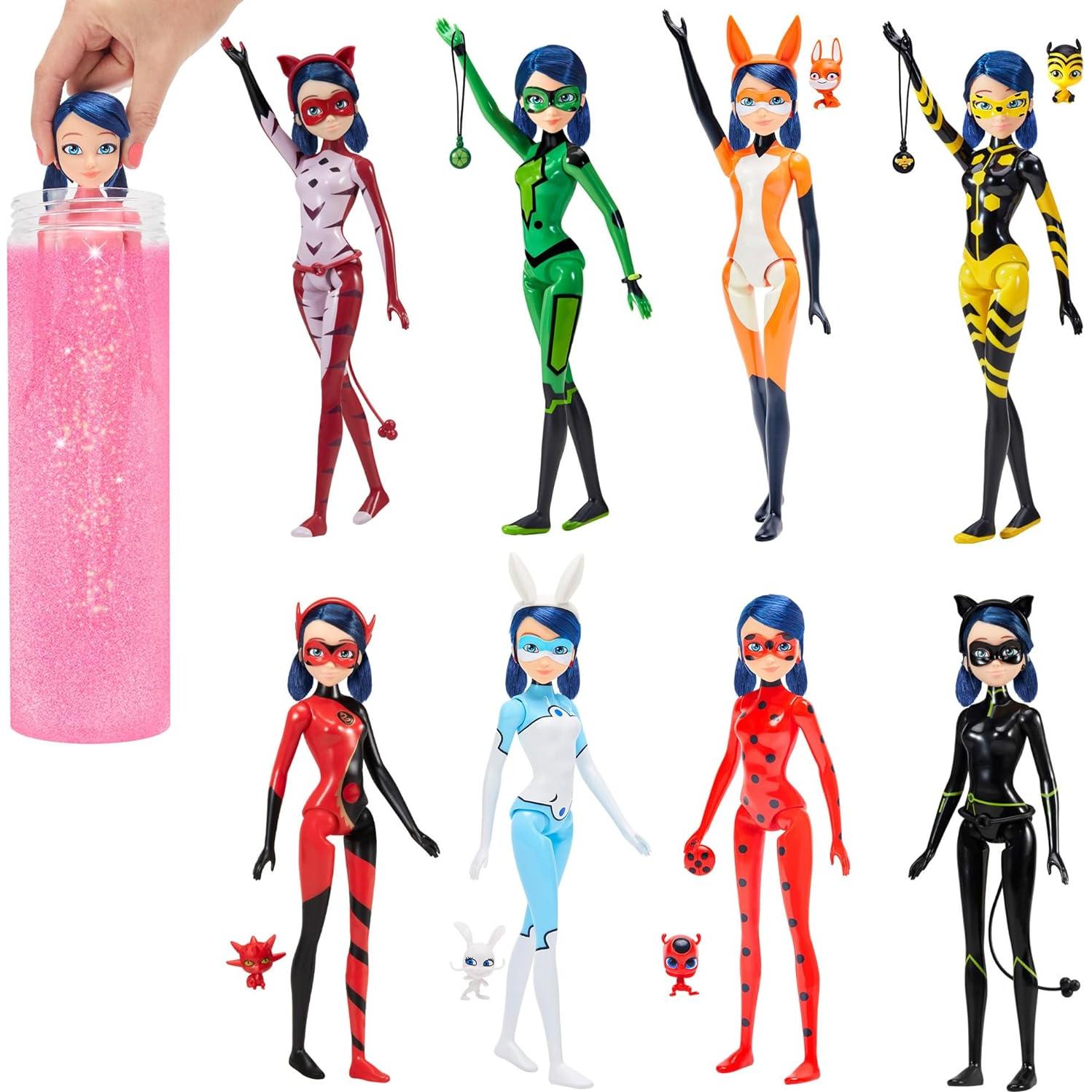 Muñeca Marinette Transformación Héroes Mágicos Playmates 26.7 cm