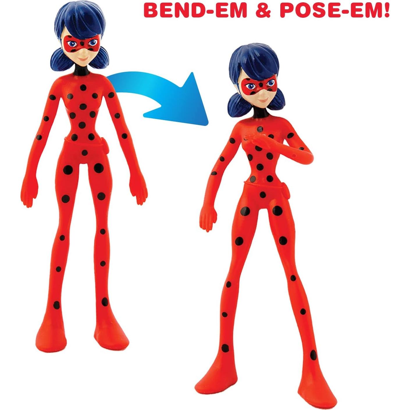 Figuras de Acción Bend-Ems Ladybug 4 Piezas 12.7x20.3cm