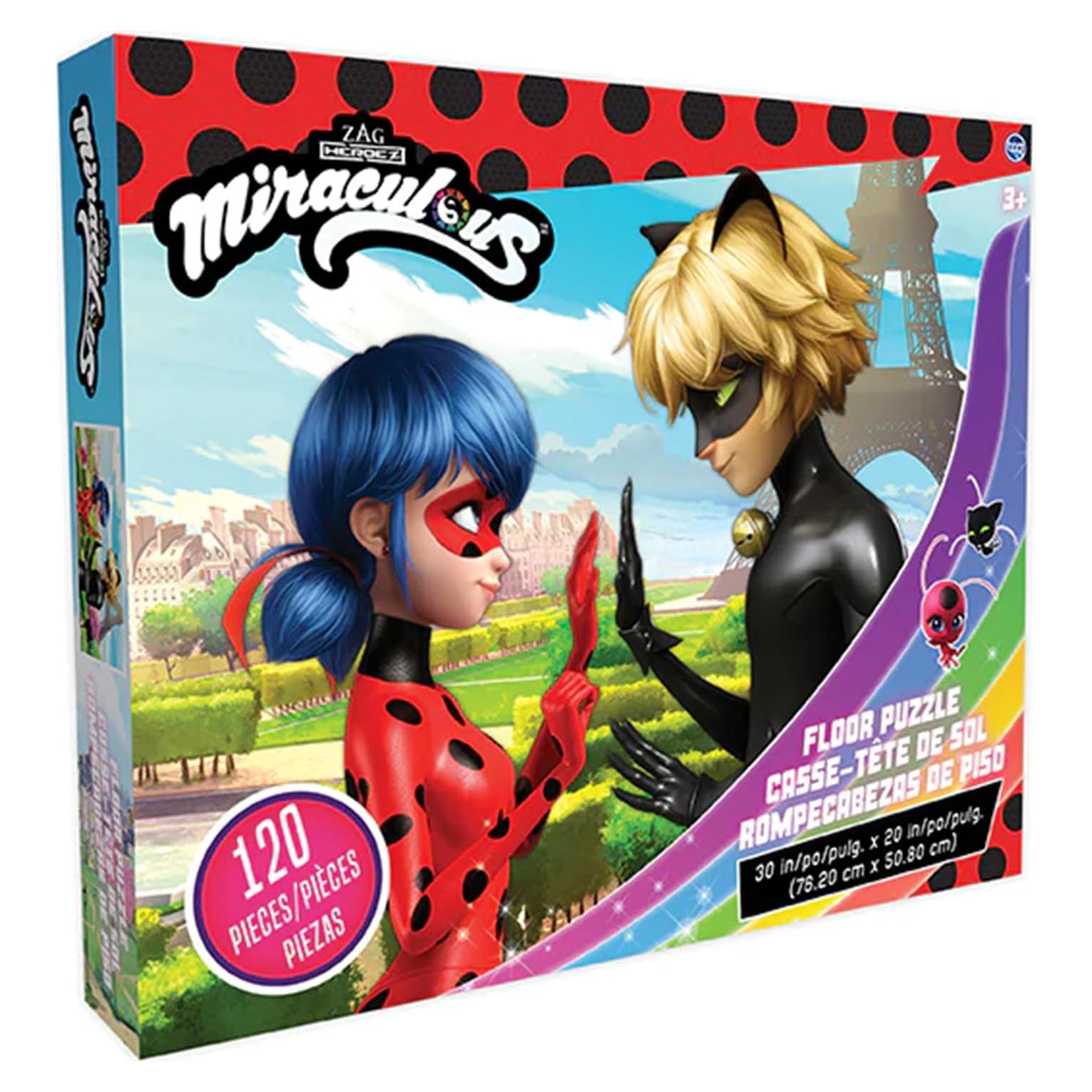 Rompecabezas de Piso Miraculous Ladybug 120 Piezas 76x50cm