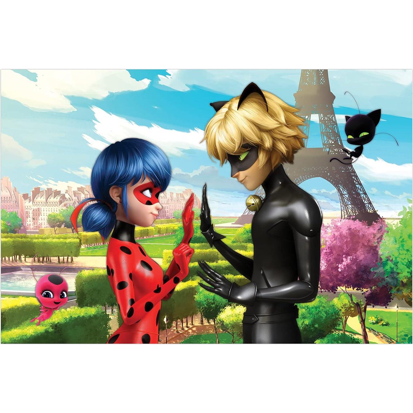Rompecabezas de Piso Miraculous Ladybug 120 Piezas 76x50cm