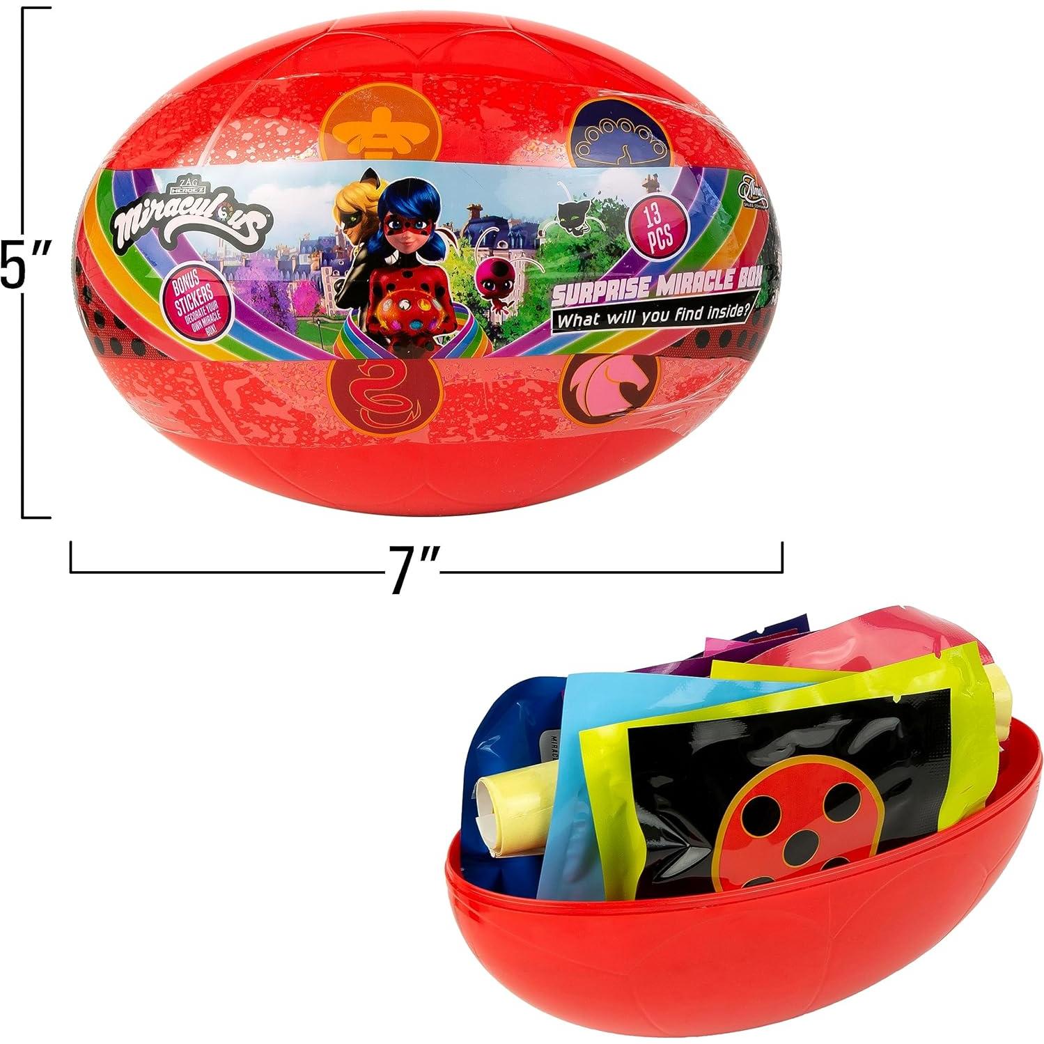 Caja Milagrosa Sorpresa 13 Piezas Ladybug y Cat Noir