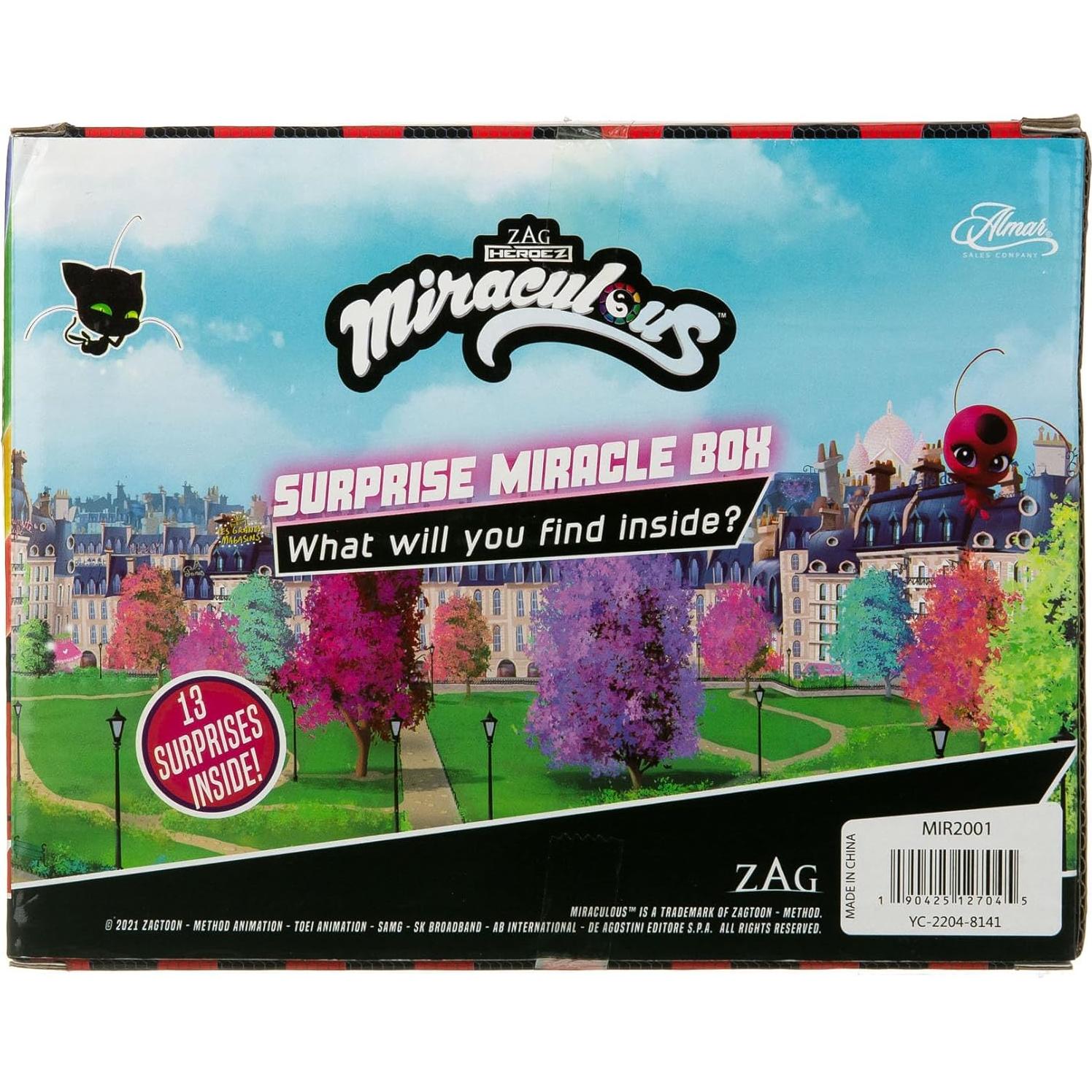 Caja Milagrosa Sorpresa 13 Piezas Ladybug y Cat Noir
