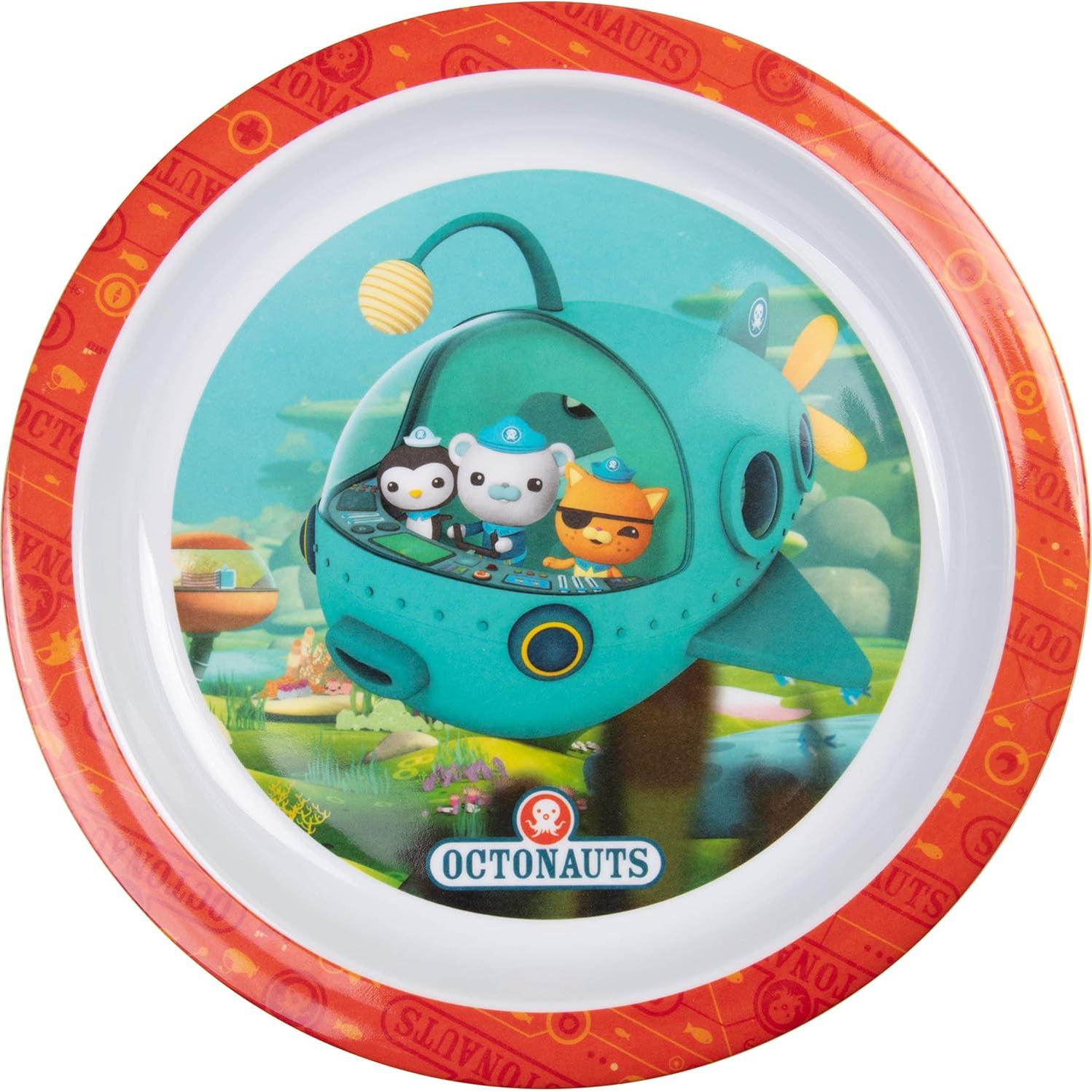 Juego de Comida Octonautas 5 Piezas - Plato, Tazón, Vaso, Utensilios