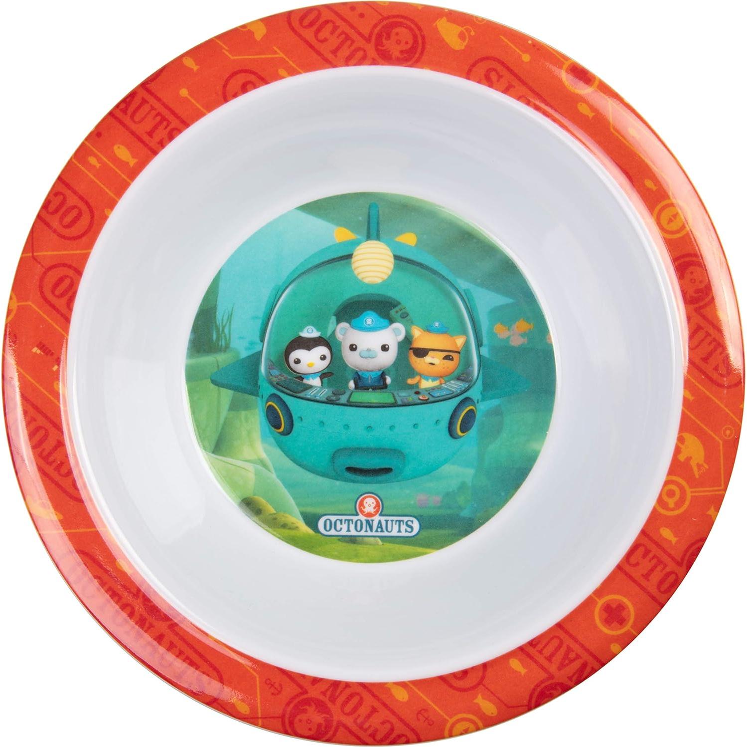 Juego de Comida Octonautas 5 Piezas - Plato, Tazón, Vaso, Utensilios