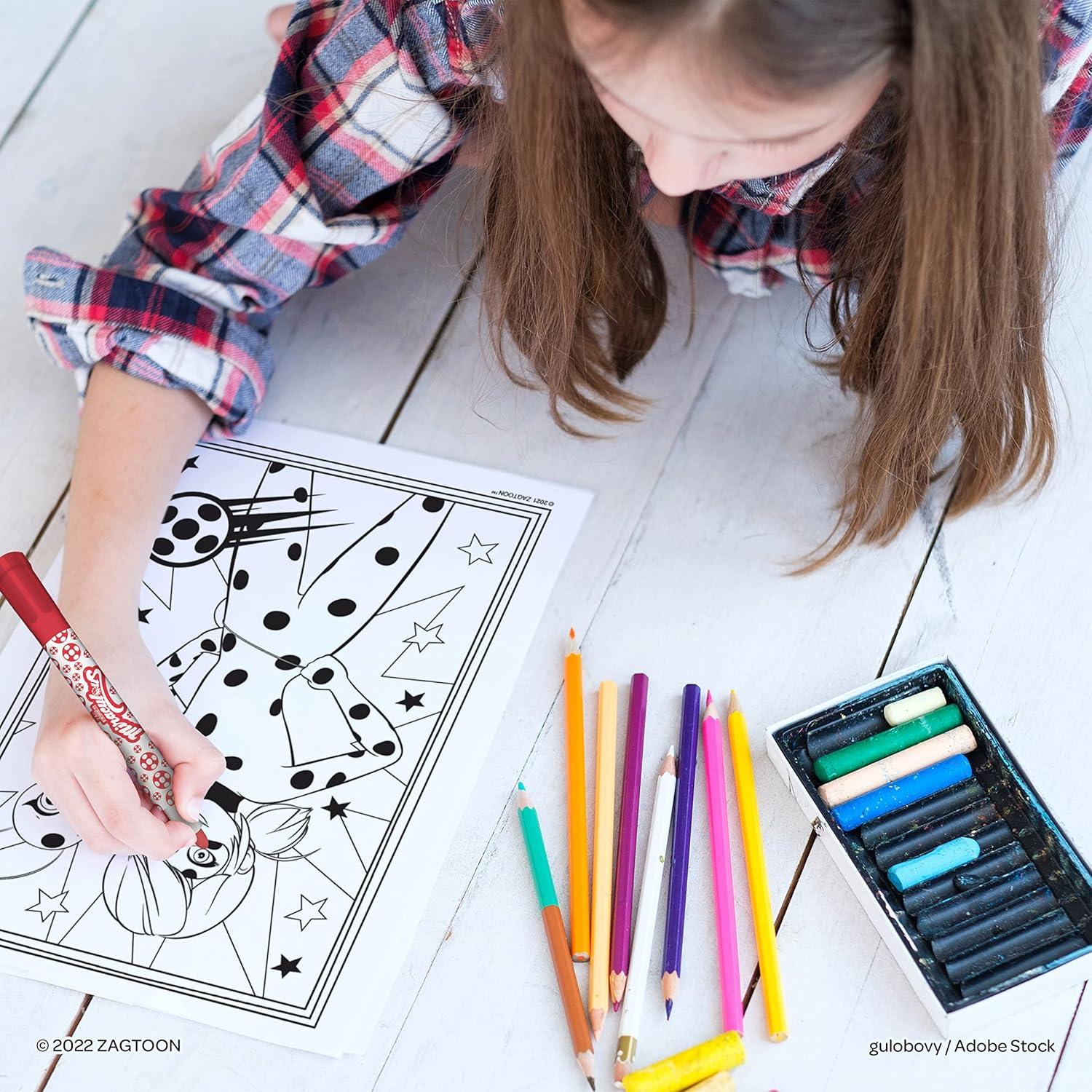 Libro para Colorear Bendon Milagroso Ladybug y Cat Noir 48 Páginas