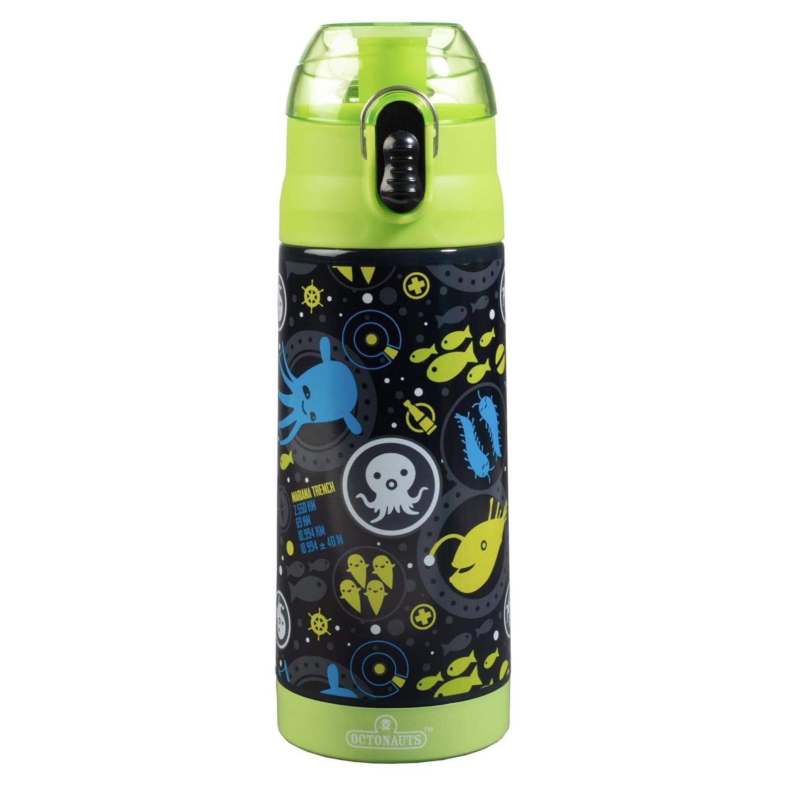 Botella de Agua Aislada Octonauts 384 ml Lima para Niños