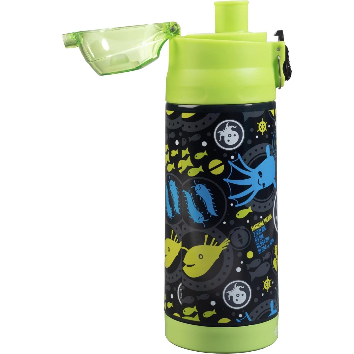 Botella de Agua Aislada Octonauts 384 ml Lima para Niños