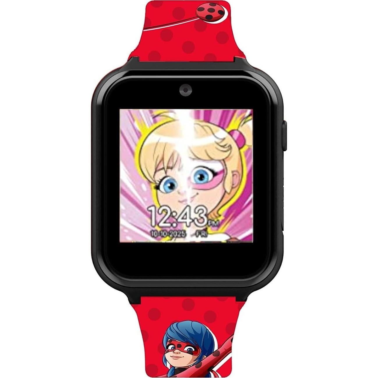 Reloj Inteligente Interactivo Niños Miraculous - Táctil, 10 Caras, Juegos, Cámara, Alarma