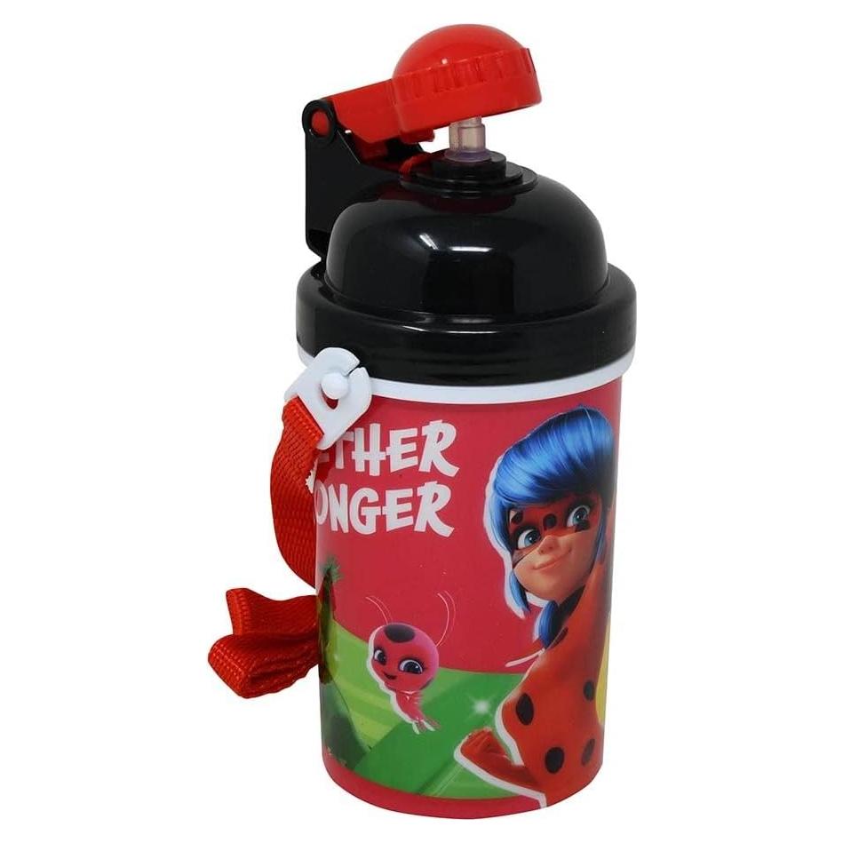 Cantimplora 500ml Zak Designs Ladybug con Pajilla Reutilizable